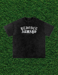 AOGWEAR "REJOICE ALWAYS" SNOW WASHED OVERSIZED PURE COTTON T-SHIRT.