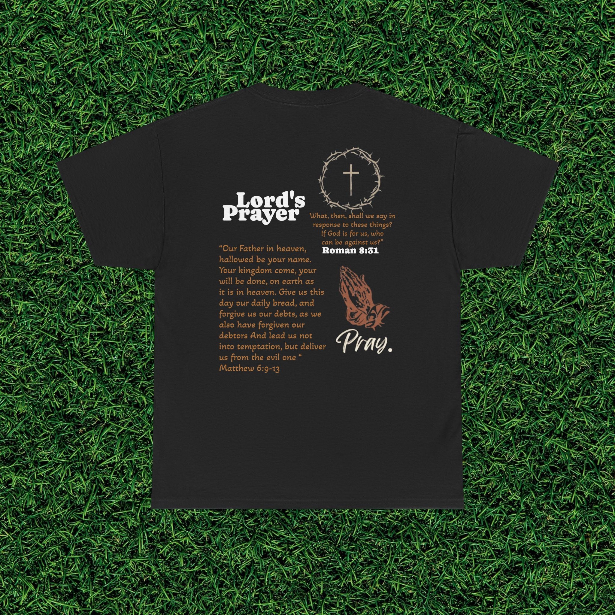AOGWEAR "LORD'S PRAYER" VARIETY COLOR DESIGN EDITION. CHRISTIAN-INSPIRED FAITH. Shirt type: Heavy cotton T-shirt