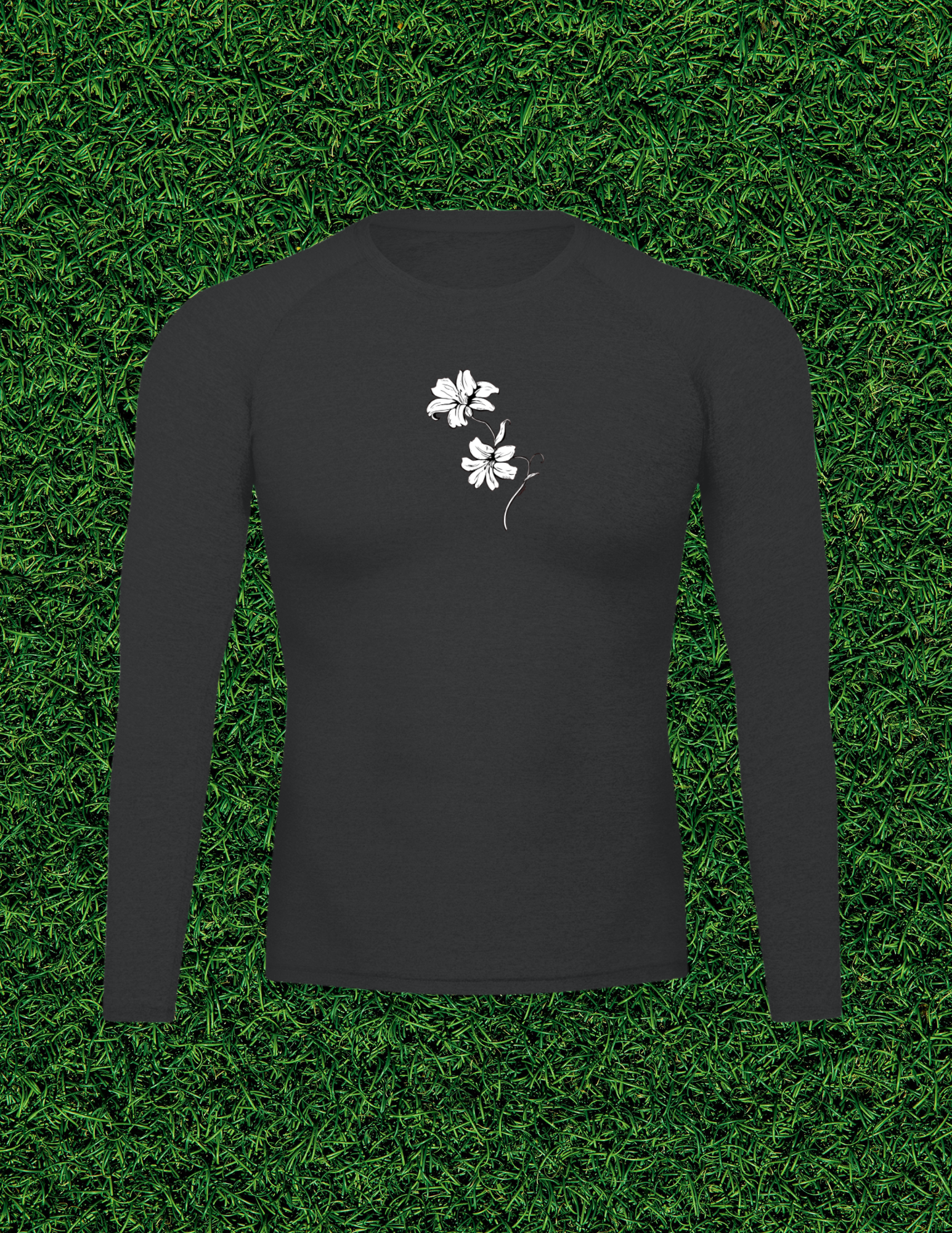 AOGWEAR "BLOSSOM LIKE A LILY" PERFORMANCE LONG SLEEVE T-SHIRT.