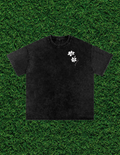 AOGWEAR "BLOSSOM LIKE A LILY" SNOW WASHED OVERSIZED PURE COTTON T-SHIRT.