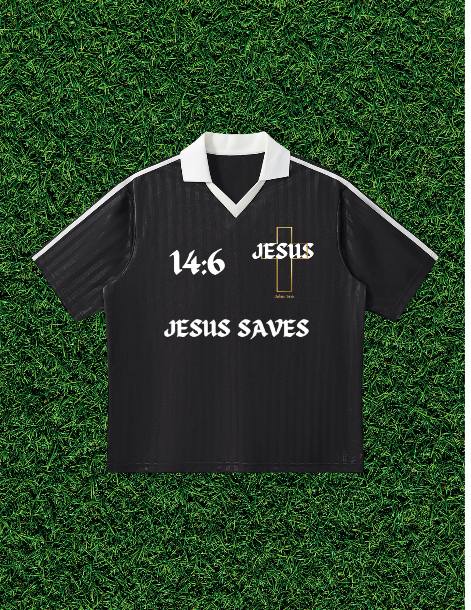 AOGWEAR "JOHN 14:6" JERSEY STYLE SHIRT.