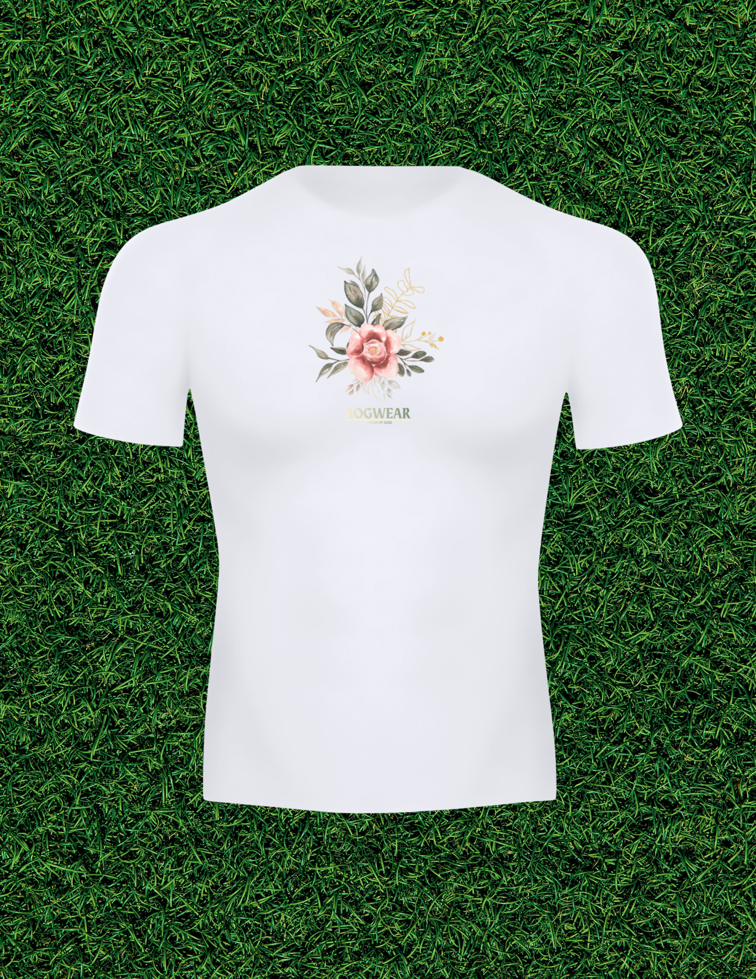 AOGWEAR "JESUS IS KING" PERFORMANCE SHORT SLEEVE T-SHIRT.