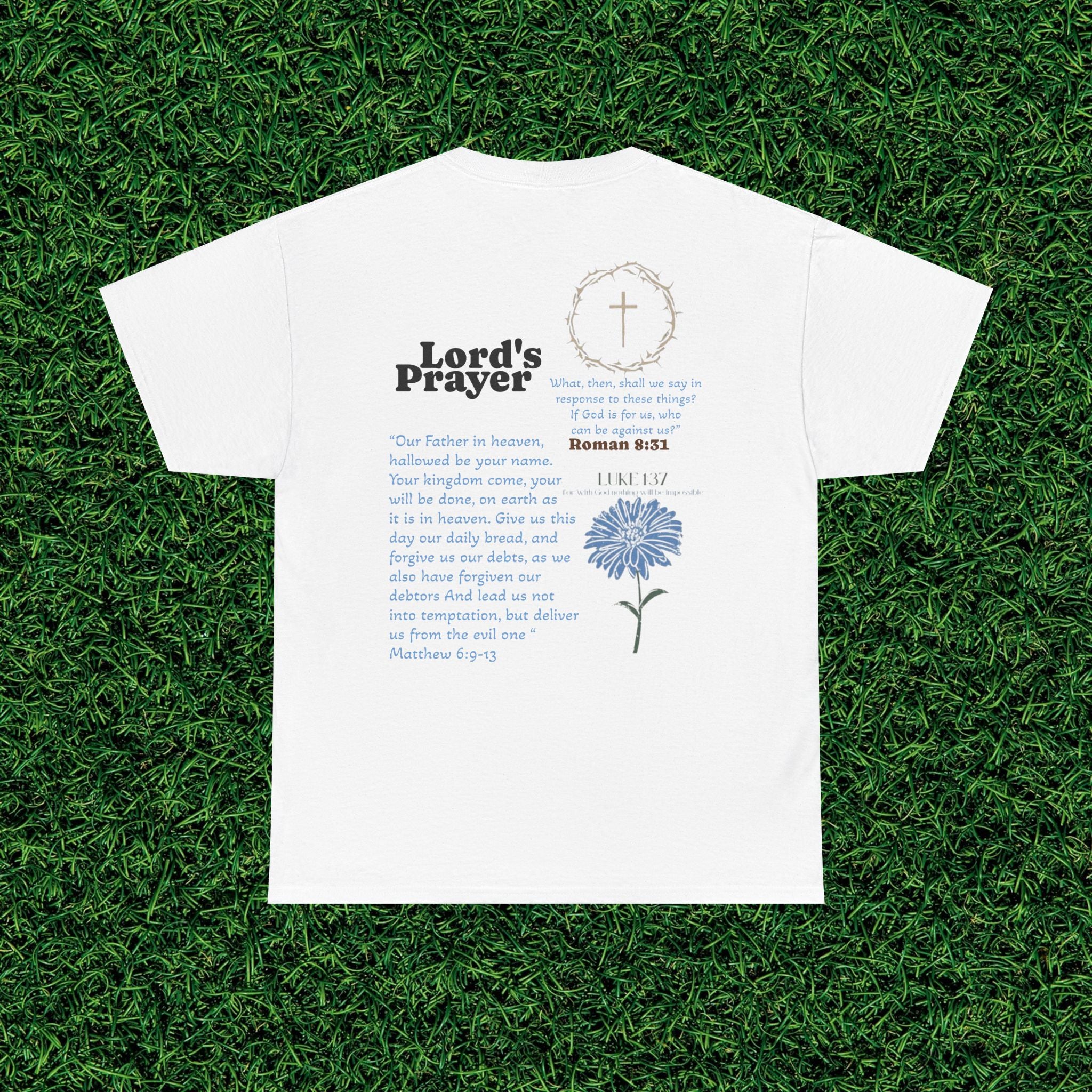 AOGWEAR "LORD'S PRAYER" VARIETY COLOR DESIGN EDITION. CHRISTIAN-INSPIRED FAITH. Shirt type: Heavy cotton T-shirt
