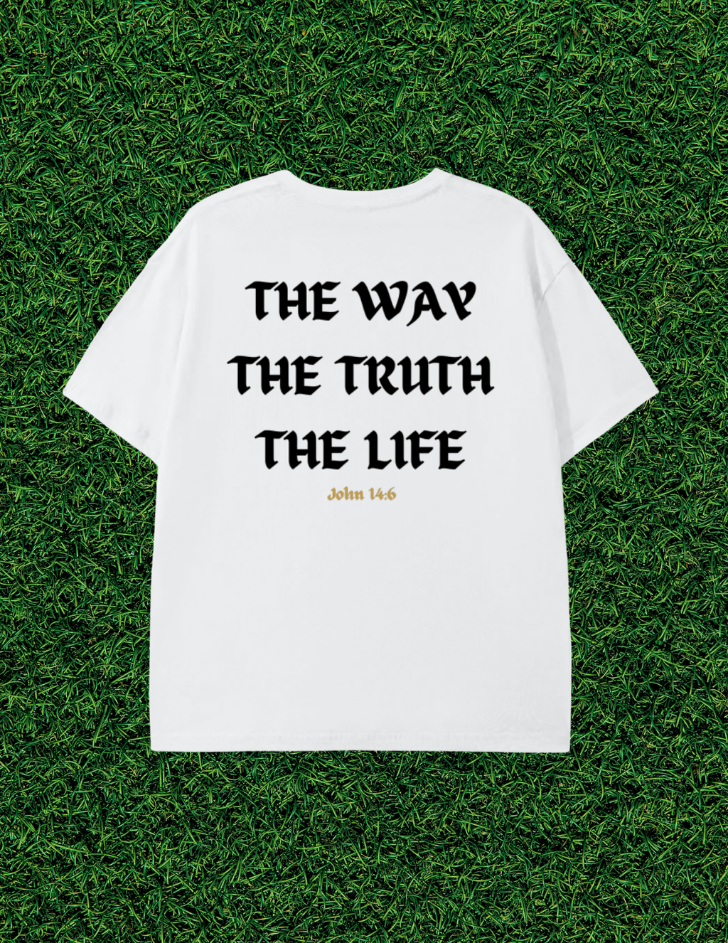 AOGWEAR "JESUS IS THE WAY" PURE COTTON UNISEX T-SHIRT.