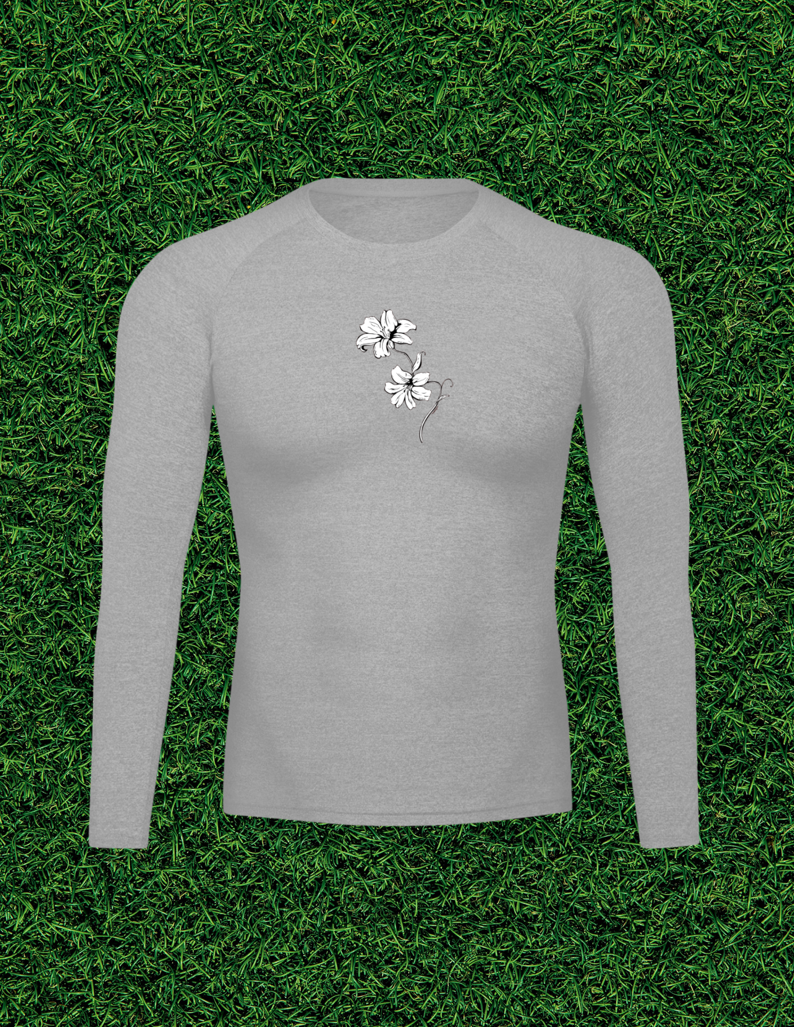 AOGWEAR "BLOSSOM LIKE A LILY" PERFORMANCE LONG SLEEVE T-SHIRT.