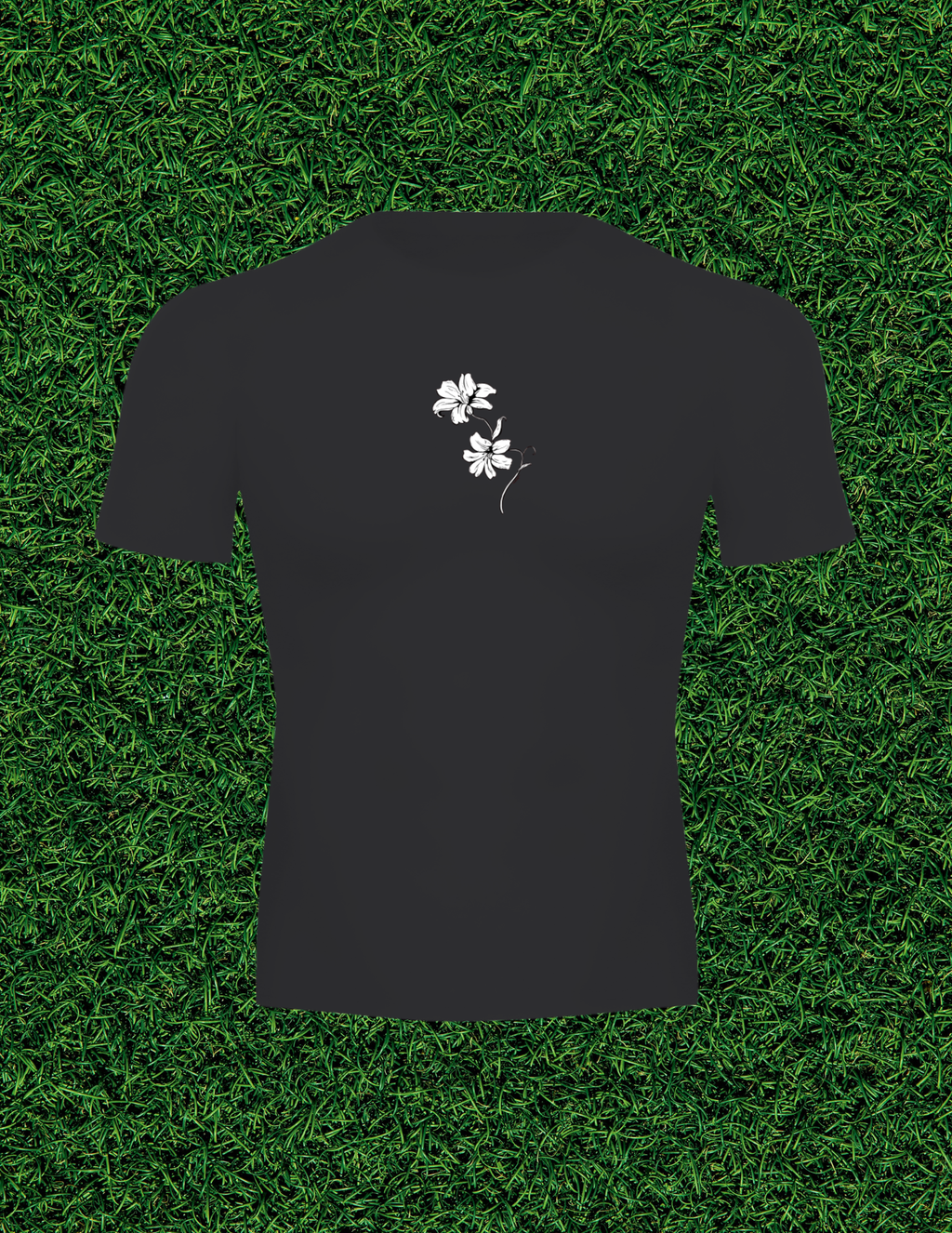 AOGWEAR "BLOSSOM LIKE A LILY" PERFORMANCE SHORT SLEEVE T-SHIRT.