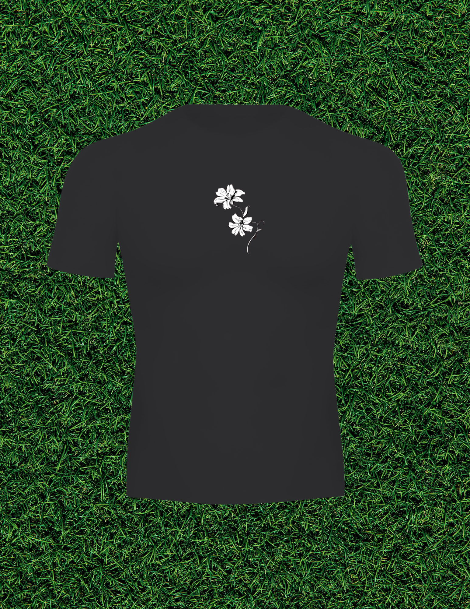 AOGWEAR "BLOSSOM LIKE A LILY" PERFORMANCE SHORT SLEEVE T-SHIRT.