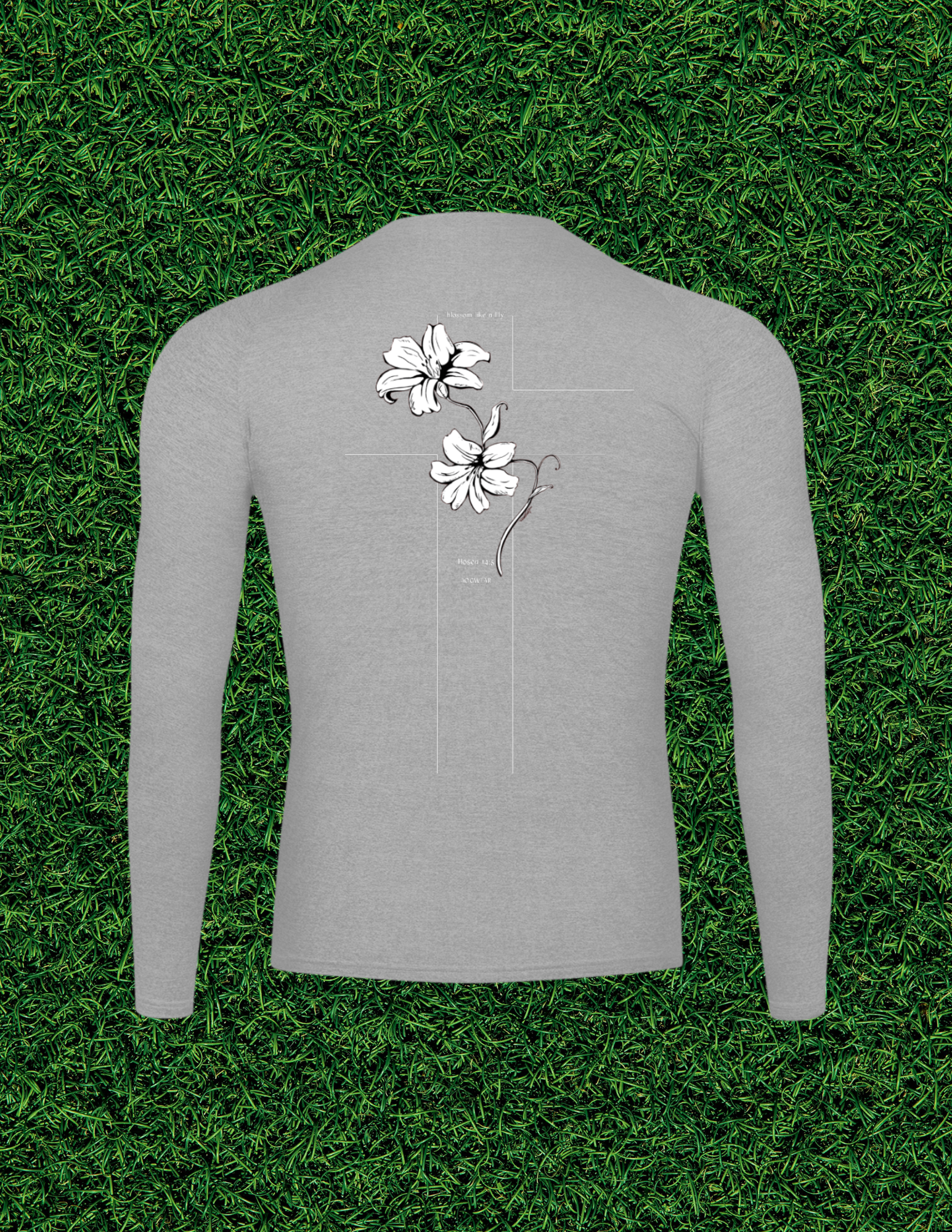 AOGWEAR "BLOSSOM LIKE A LILY" PERFORMANCE LONG SLEEVE T-SHIRT.