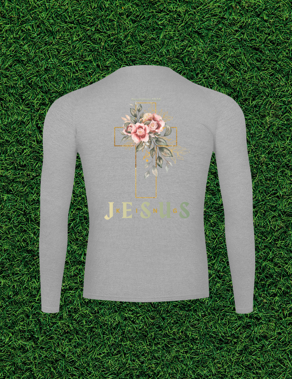 AOGWEAR "JESUS IS KING" PERFORMANCE LONG SLEEVE T-SHIRT.