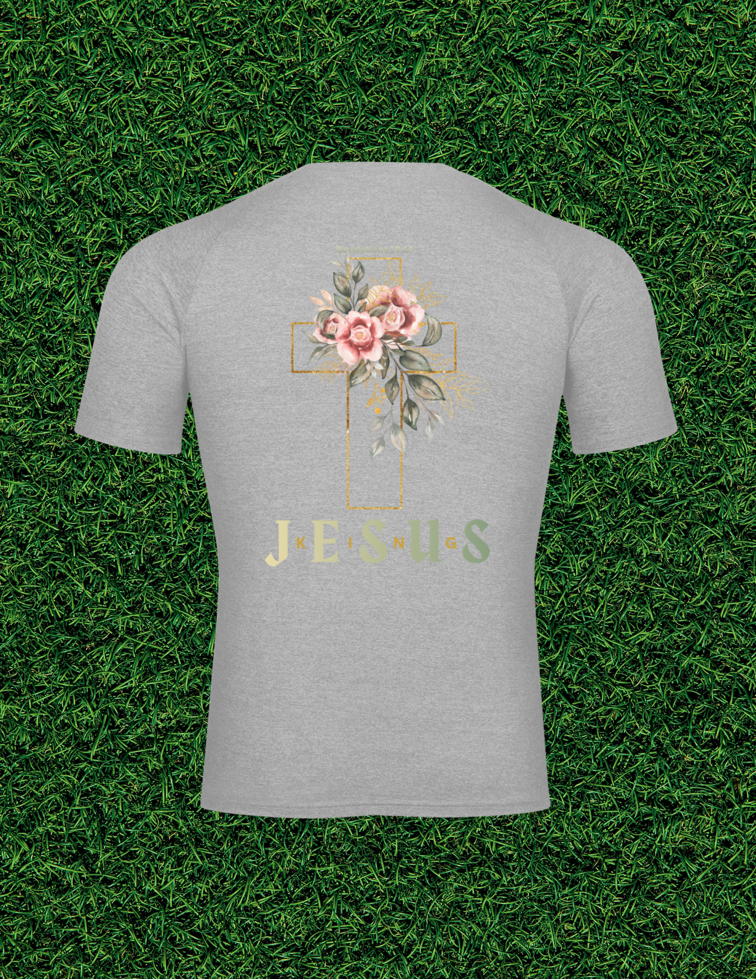 AOGWEAR "JESUS IS KING" PERFORMANCE SHORT SLEEVE T-SHIRT.