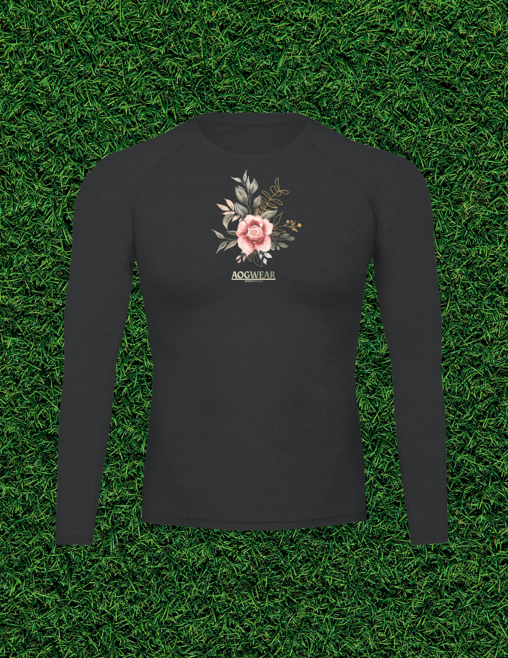 AOGWEAR "JESUS IS KING" PERFORMANCE LONG SLEEVE T-SHIRT.
