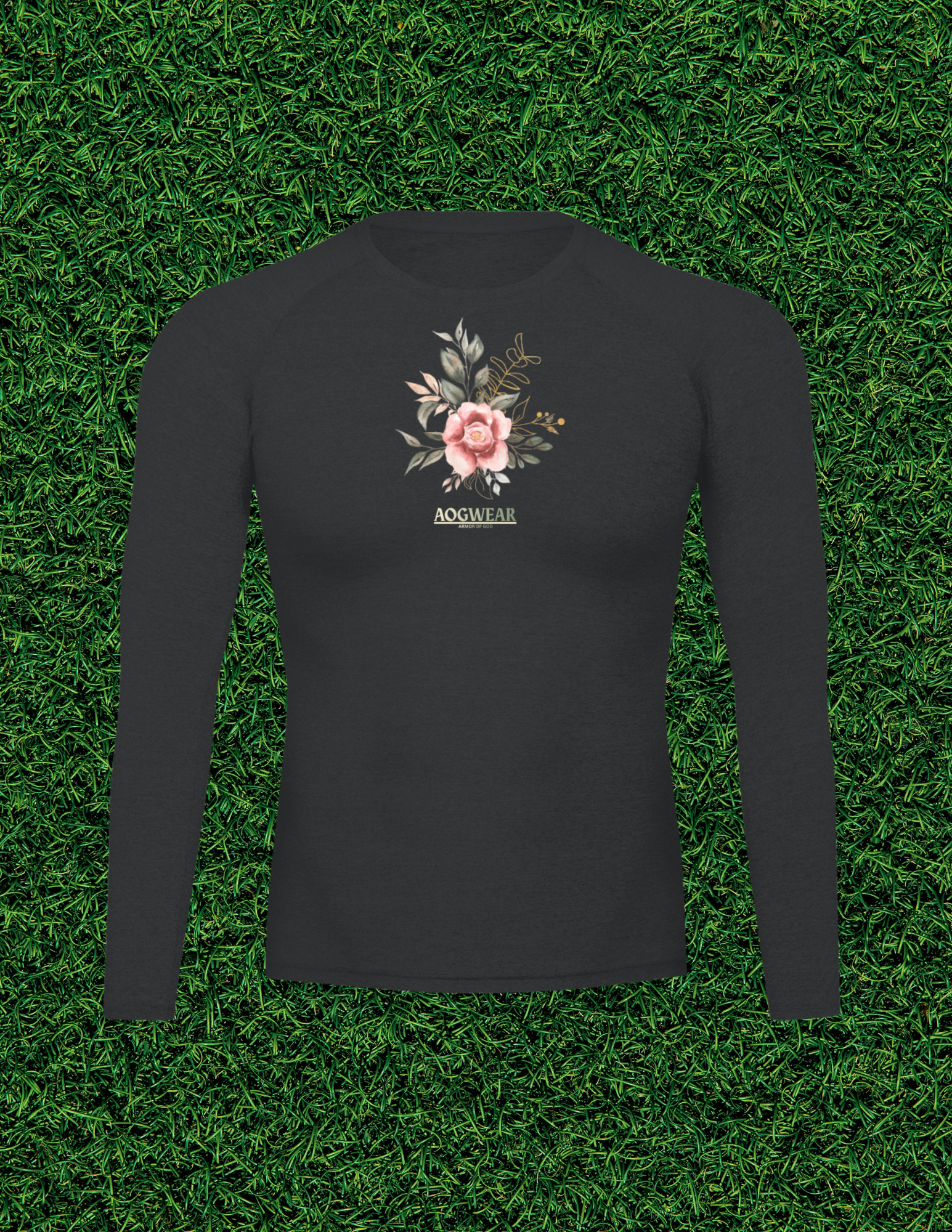 AOGWEAR "JESUS IS KING" PERFORMANCE LONG SLEEVE T-SHIRT.