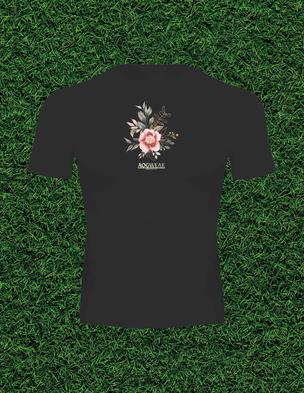AOGWEAR "JESUS IS KING" PERFORMANCE SHORT SLEEVE T-SHIRT.