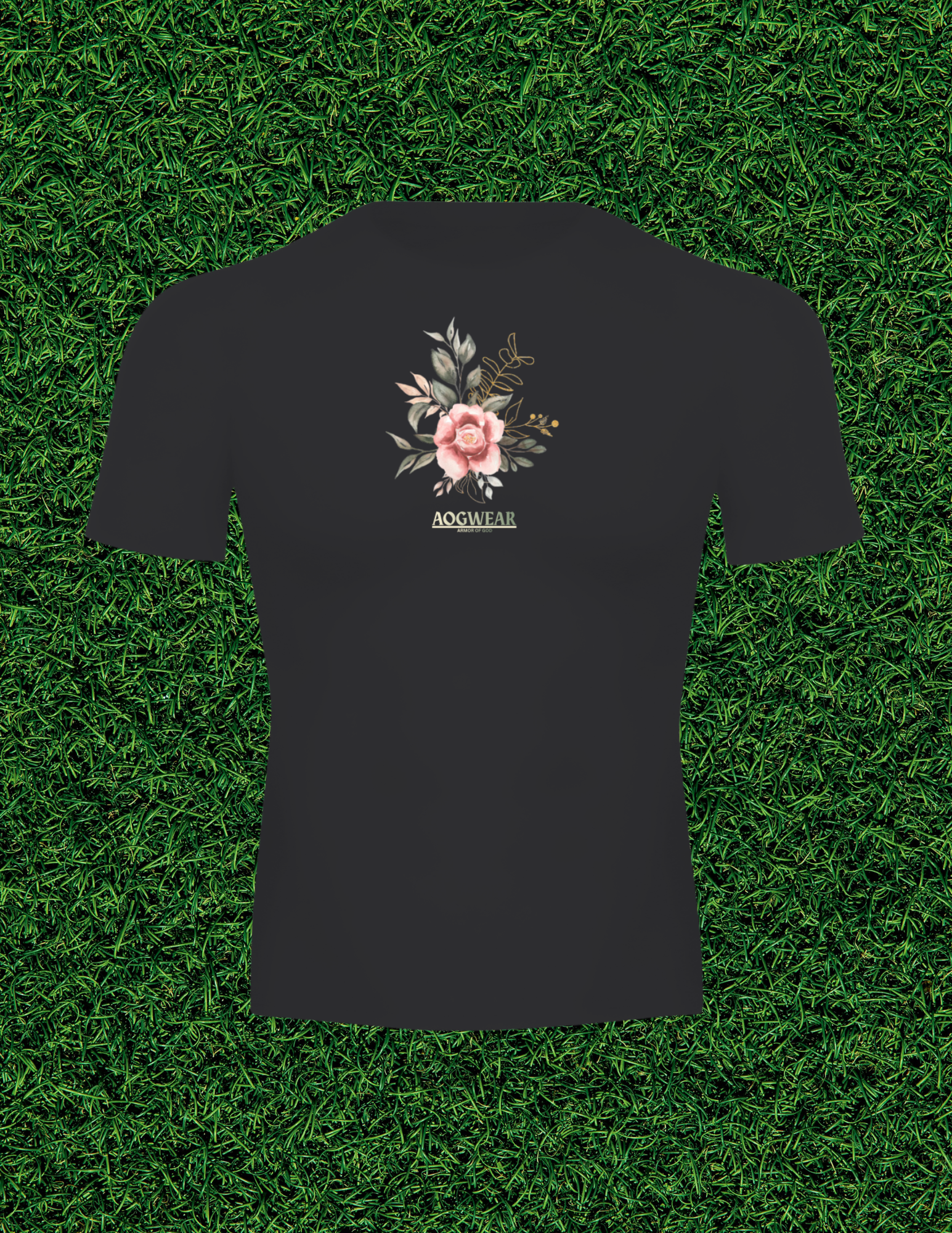 AOGWEAR "JESUS IS KING" PERFORMANCE SHORT SLEEVE T-SHIRT.