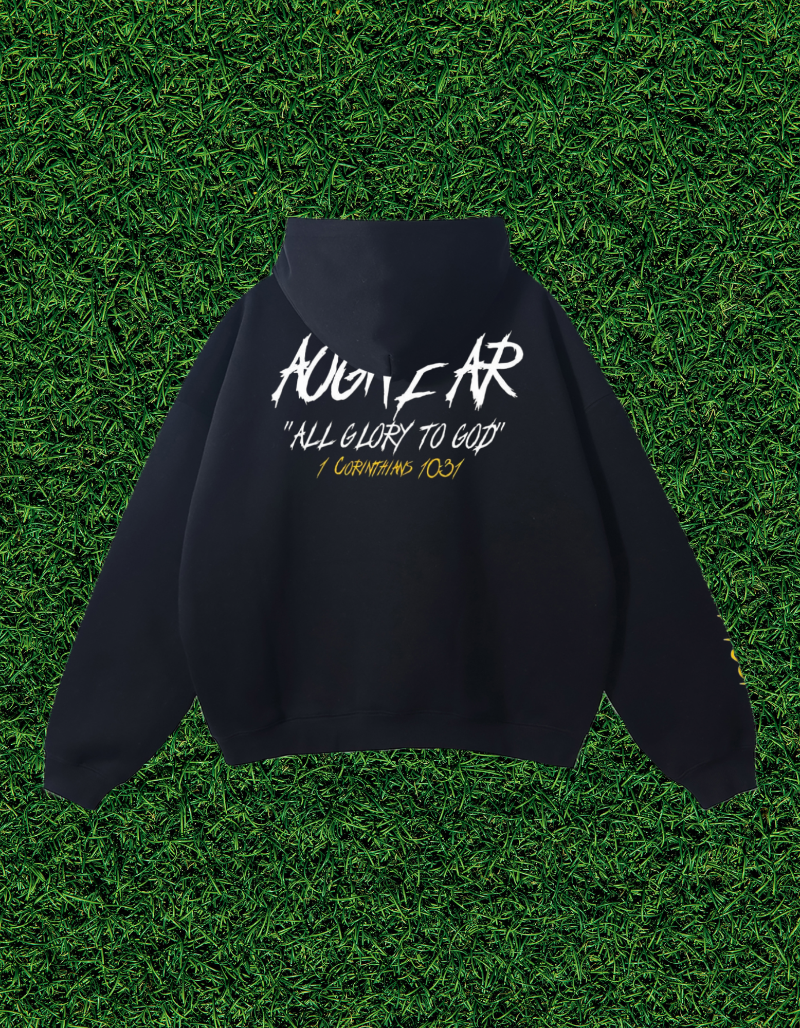 OGWEAR "ALL GLORY TO GOD" STREETWEAR OVERSIZED FLEECE HOODIE DESIGN EDITION.