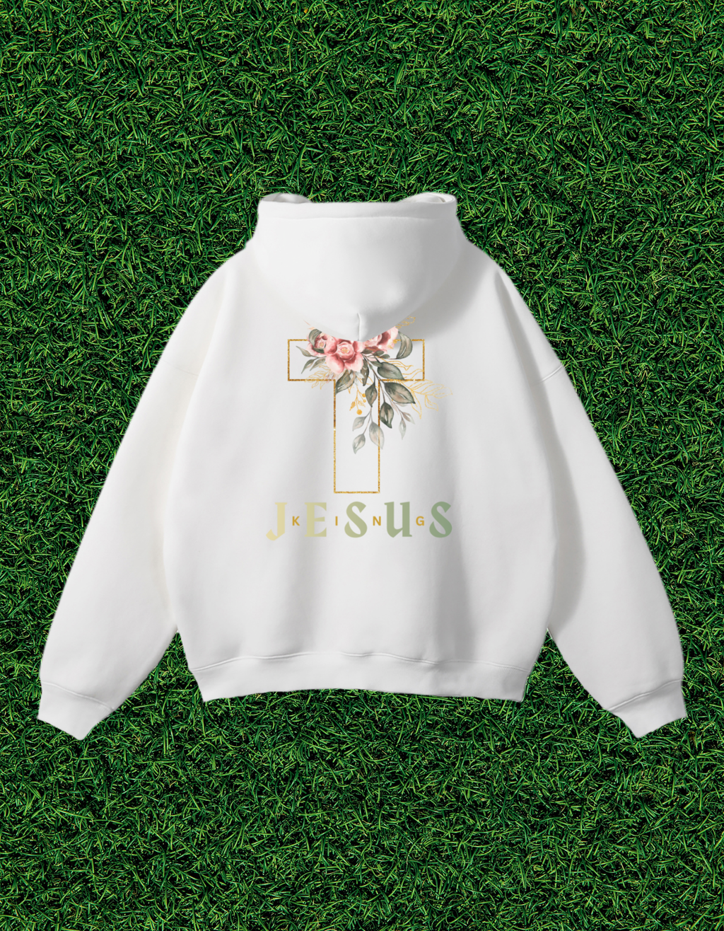 OGWEAR "JESUS IS KING" STREETWEAR OVERSIZED FLEECE HOODIE DESIGN EDITION.