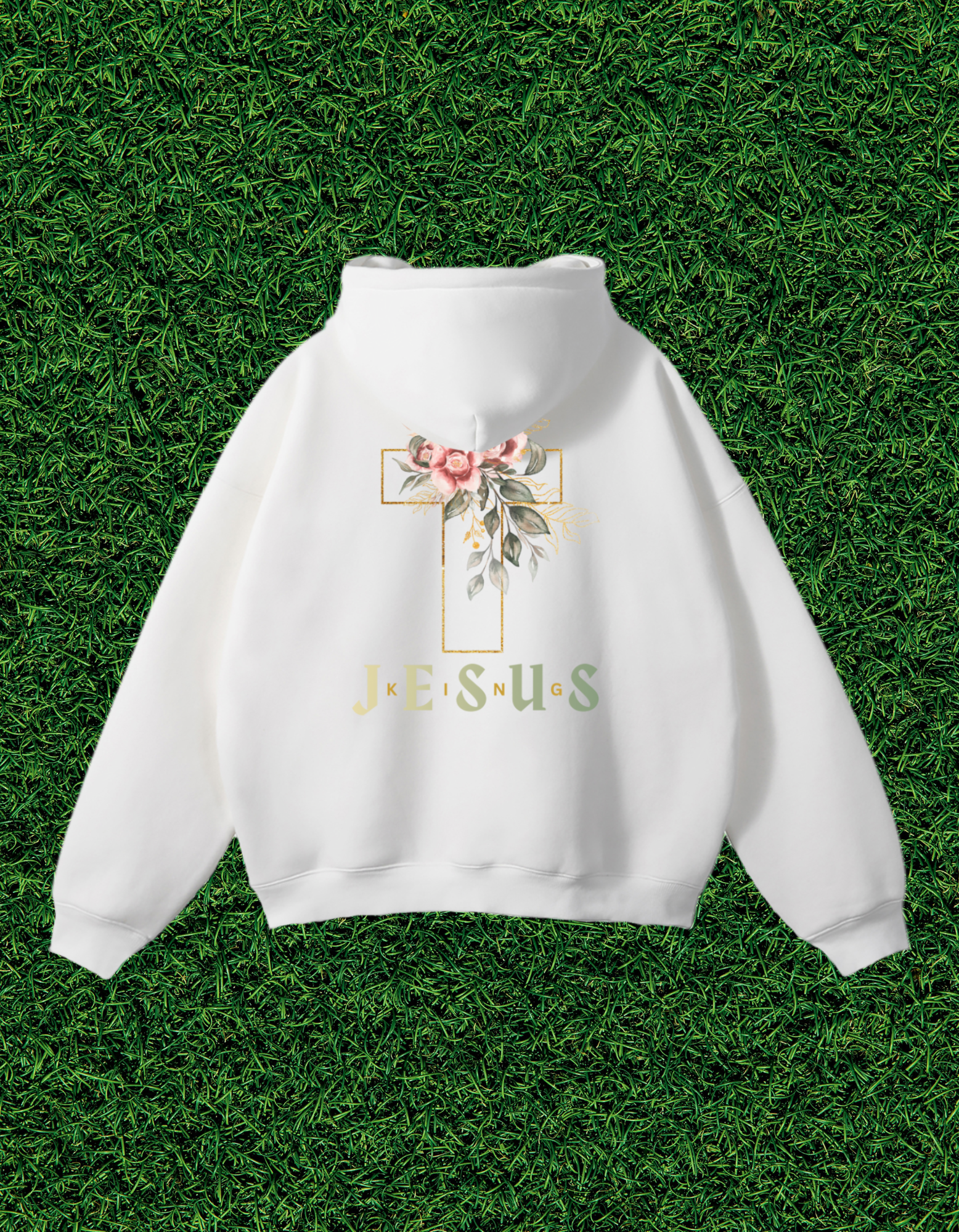 OGWEAR "JESUS IS KING" STREETWEAR OVERSIZED FLEECE HOODIE DESIGN EDITION.